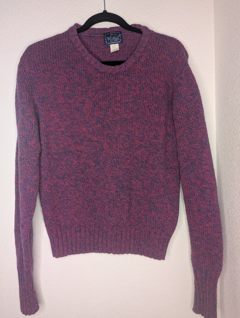 VTG Woolrich Women's Ribbed Crewneck Wool Knit Sweater L Cottagecore Academia